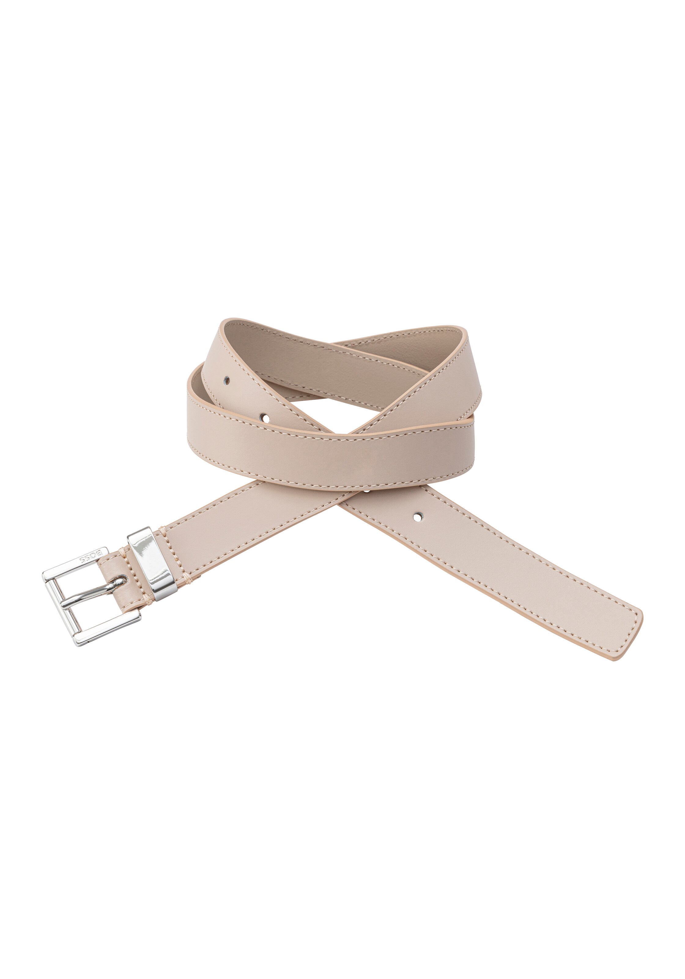 BOSS Belt in Beige: front
