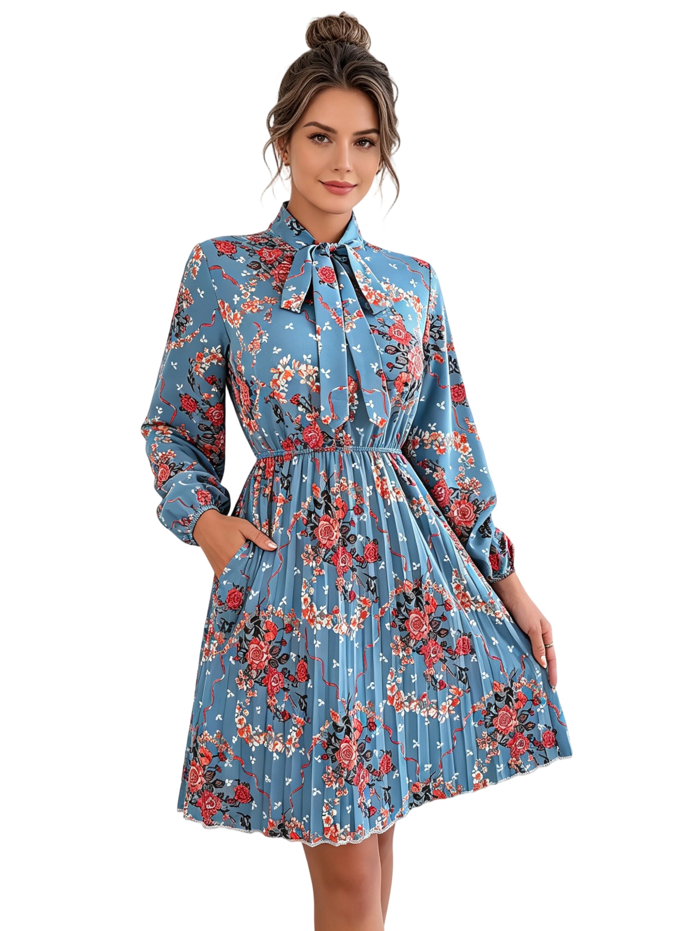 Yesfashion Kleid‌‌‌‌‌‌‌‌ in Blau
