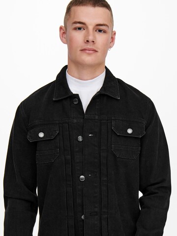 Only & Sons Between-Season Jacket 'Duke' in Black