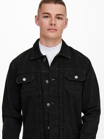 Only & Sons Between-Season Jacket 'Duke' in Black