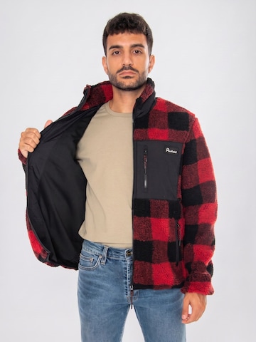 PENFIELD Kurtka przejściowa 'The Checked Mattawa Jacket Black' w kolorze czerwony