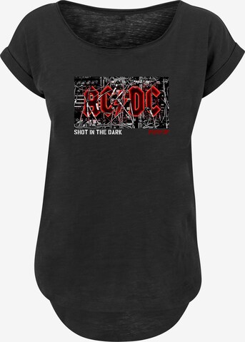 F4NT4STIC Shirt 'ACDC' in Zwart: voorkant