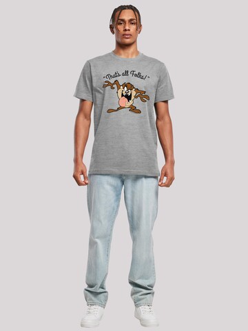 T-Shirt 'Looney Tunes Taz That's All Folks' F4NT4STIC en gris