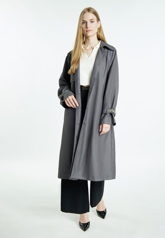 DreiMaster Klassik Between-seasons coat in Grey: front