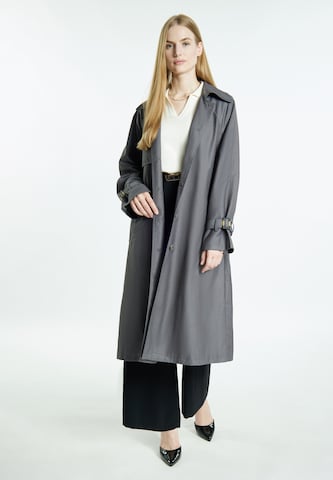 Manteau mi-saison DreiMaster Klassik en gris : devant