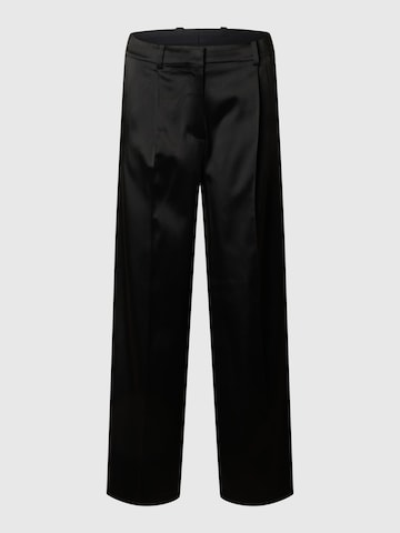 Wide leg Pantaloni con pieghe di SELECTED in nero