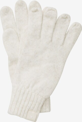 TOM TAILOR Full Finger Gloves in White: front