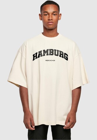 T-Shirt 'Hamburg' Merchcode en blanc : devant