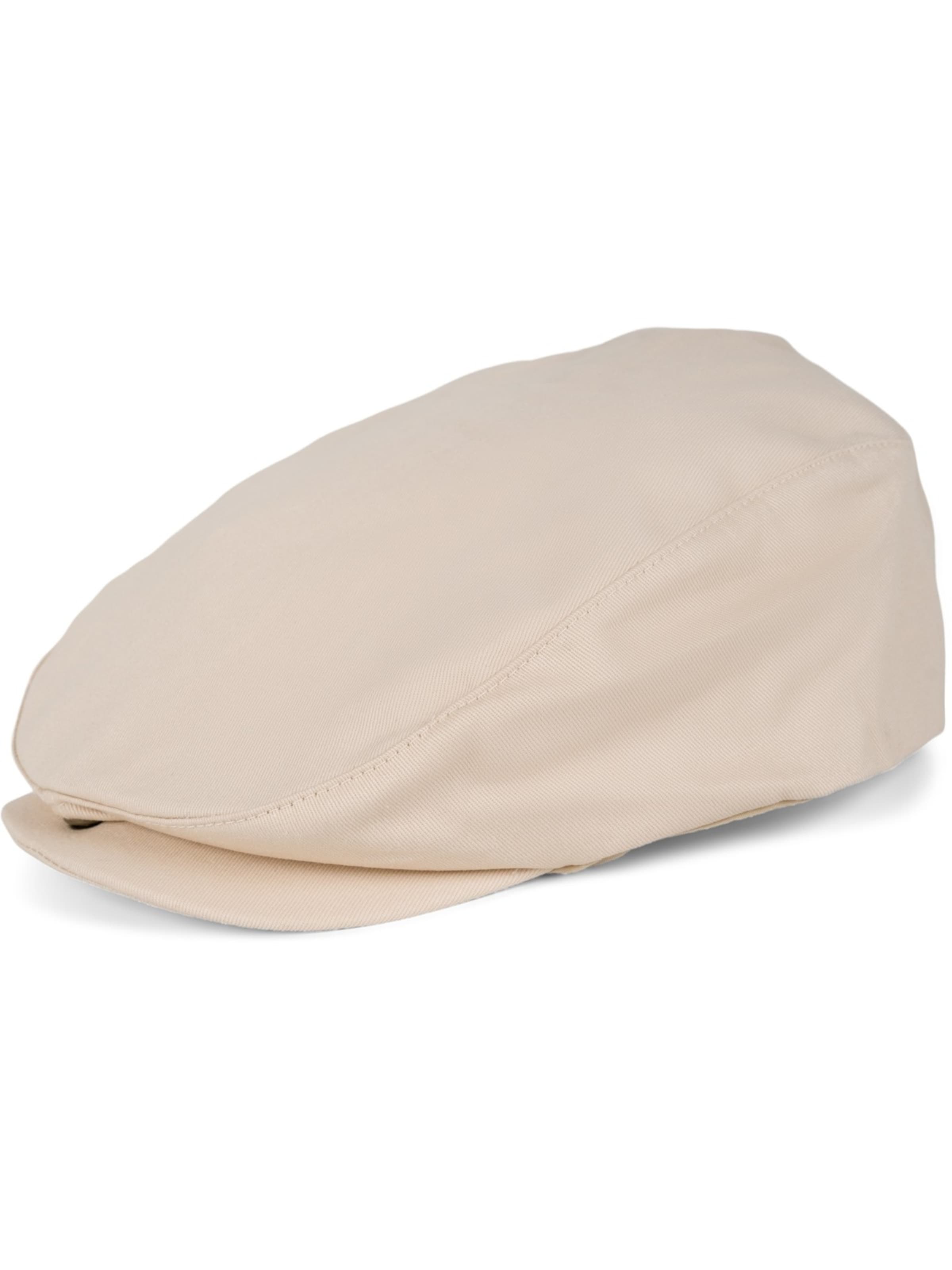 styleBREAKER Mütze 'Cabrio Cap einfarbig'‌ in Beige: Vorderseite