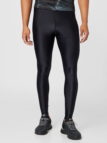 MIZUNO Skinny Sportsbukser i svart: forside