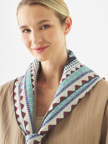 CODELLO Tuch Seidentuch Palmenmotiv in Blau