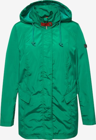 Ulla Popken Between-Season Jacket in Green: front