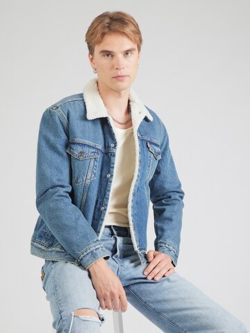 LEVI'S ® Демисезонная куртка 'Type III Sherpa Trucker Jacket' в Синий: спереди