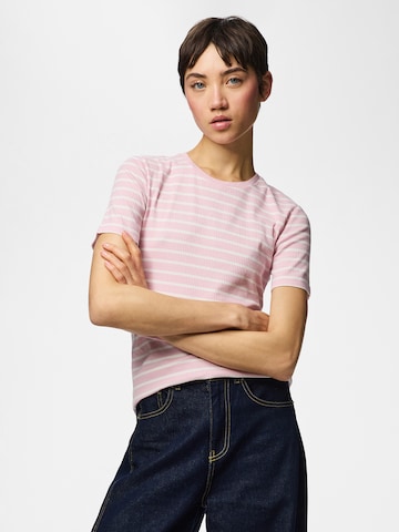 PIECES Μπλουζάκι 'PCRUKA' σε ροζ: μπροστά