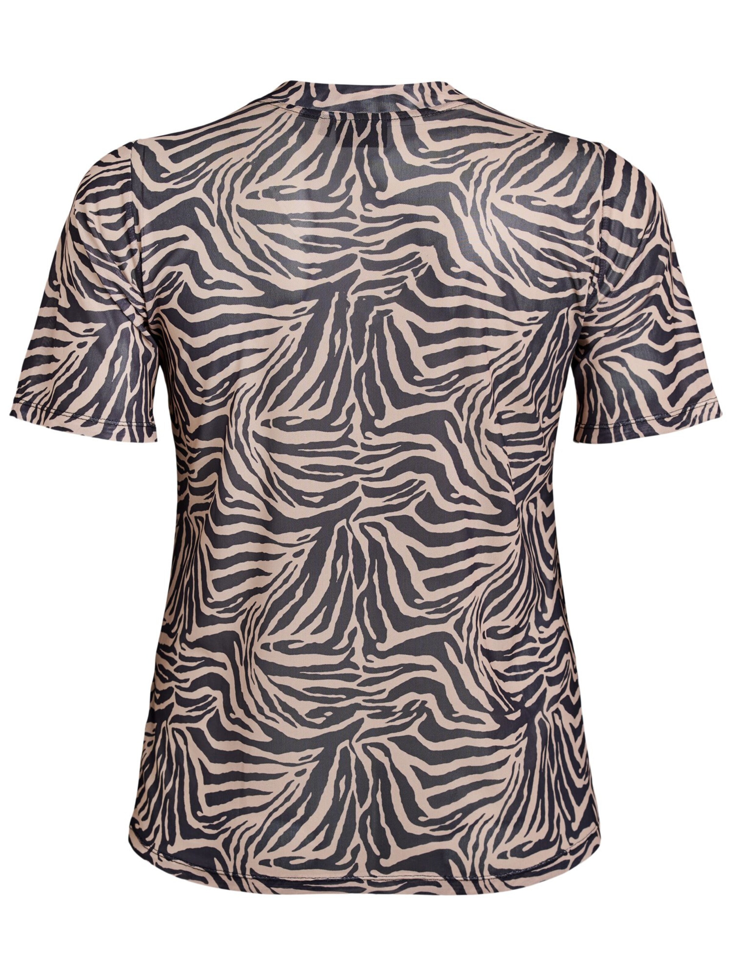 Zizzi Bluse 'EULLA' in Schwarz