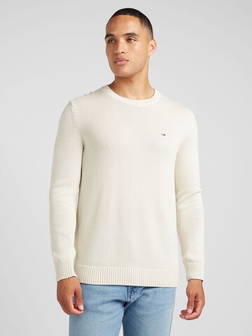 Tommy Jeans - Pullover 'ESSENTIALS' em bege: frente