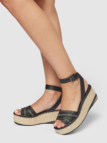 Pepe Jeans Sandals 'WITNEY' in Black: front
