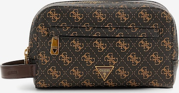 GUESS Kosmetiktasche 'Milano' in Braun: Vorderseite