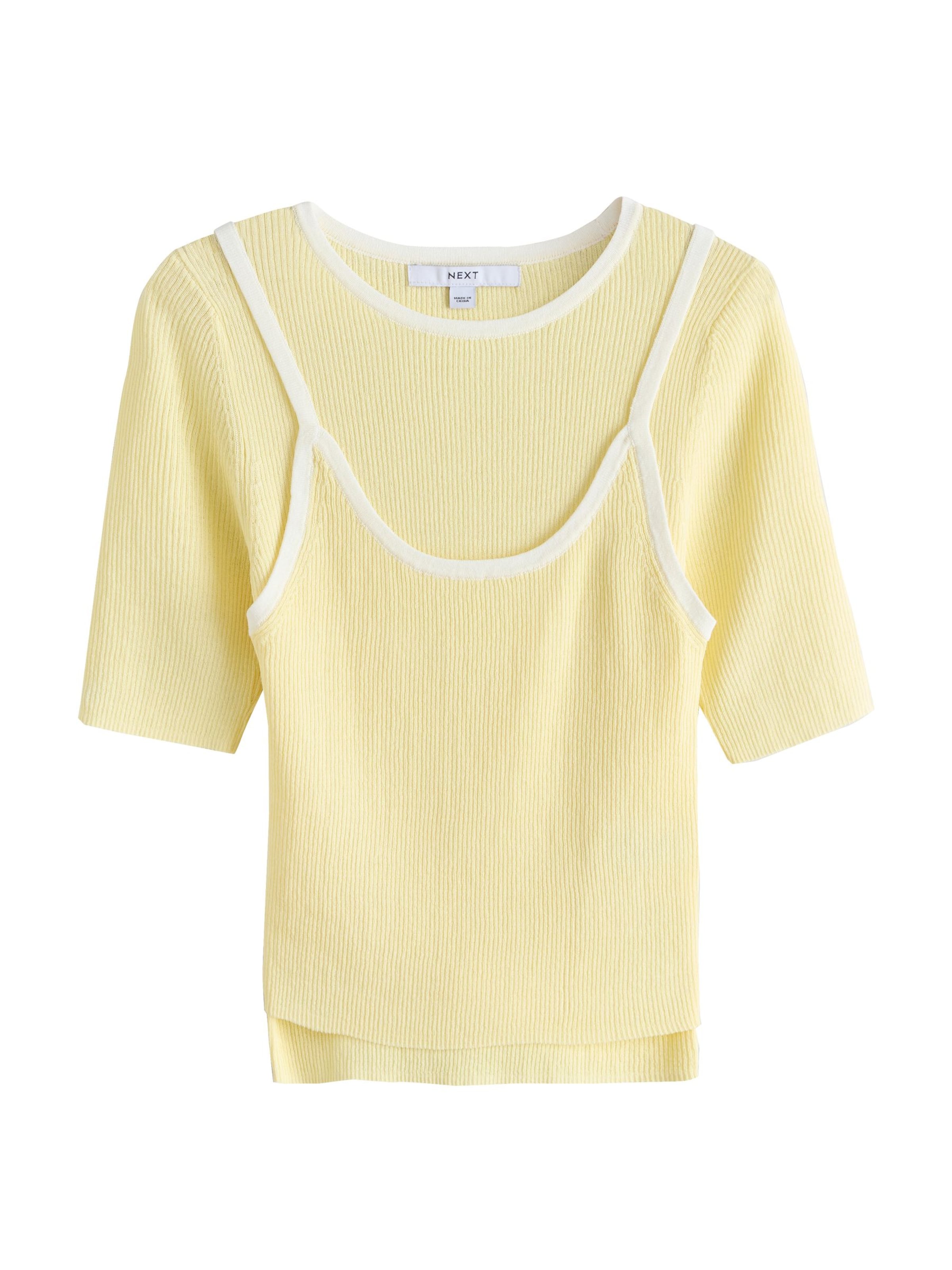 Pull-over Next en jaune : devant