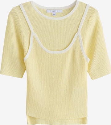 Pull-over Next en jaune : devant