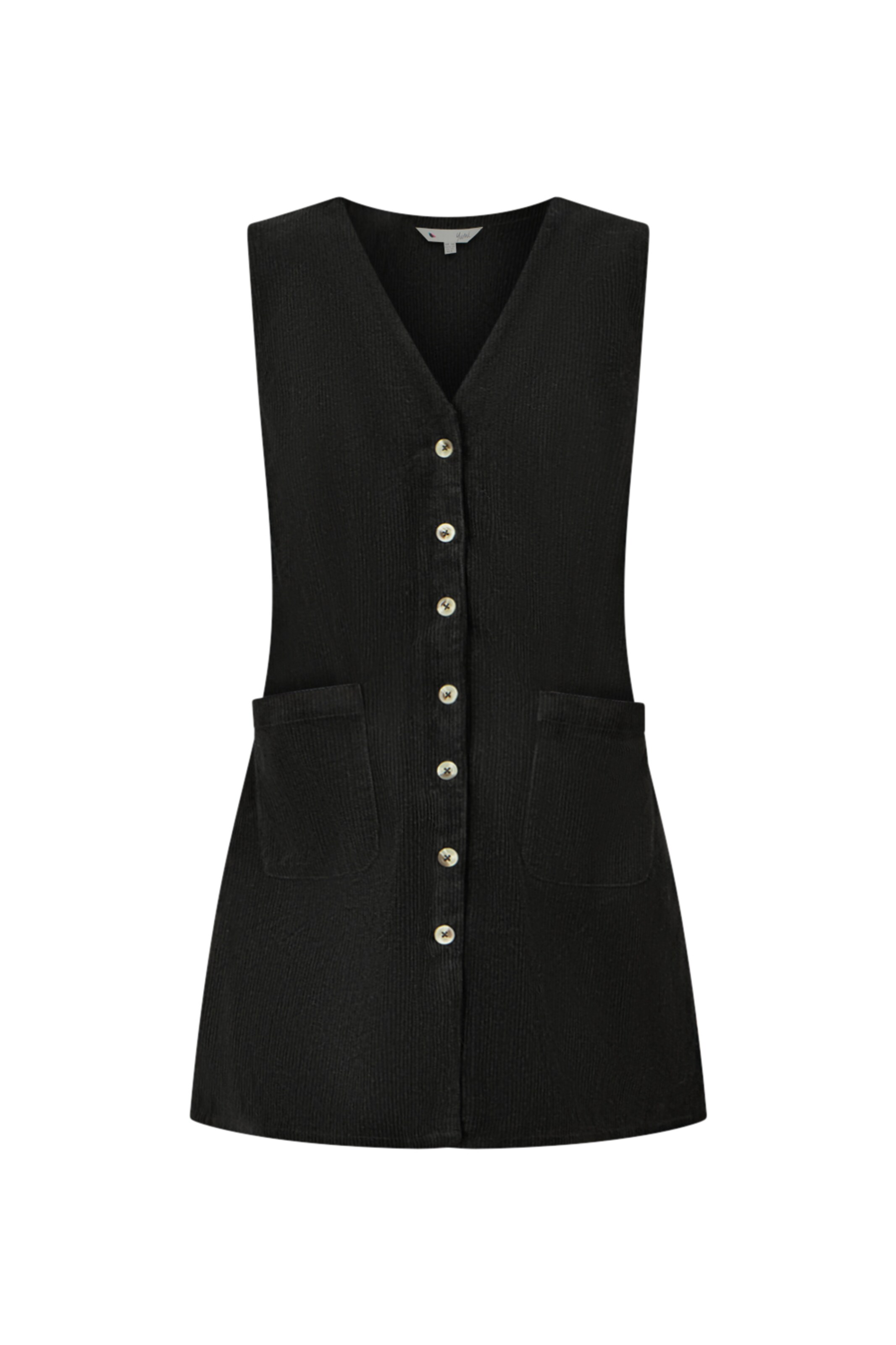 Yumi Kleid in Schwarz: Vorderseite