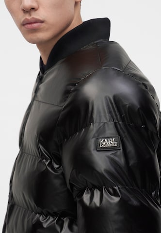 Karl Lagerfeld Φθινοπωρινό και ανοιξιάτικο μπουφάν σε μαύρο