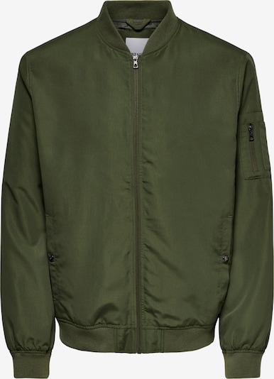 Only & Sons Overgangsjakke 'ONSJACK BOMBER NOOS OTW' i oliven, Produktvisning