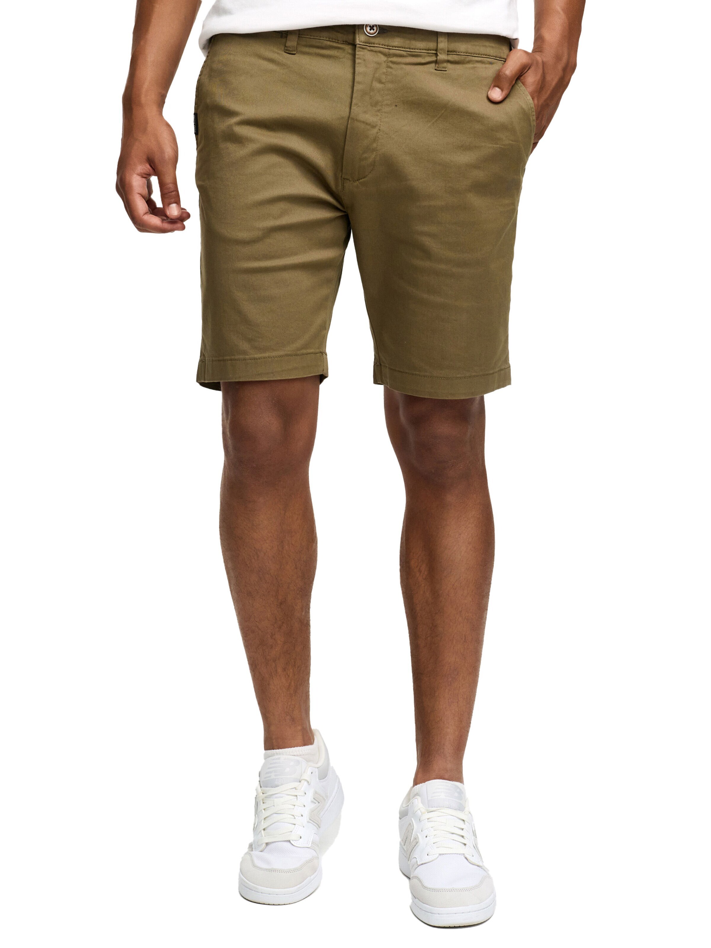 INDICODE Regular Pants 'Indicode Laulax' in Brown: front
