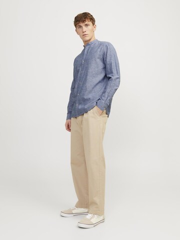 JACK & JONES Comfort Fit Skjorte 'JJESummer Band' i blå