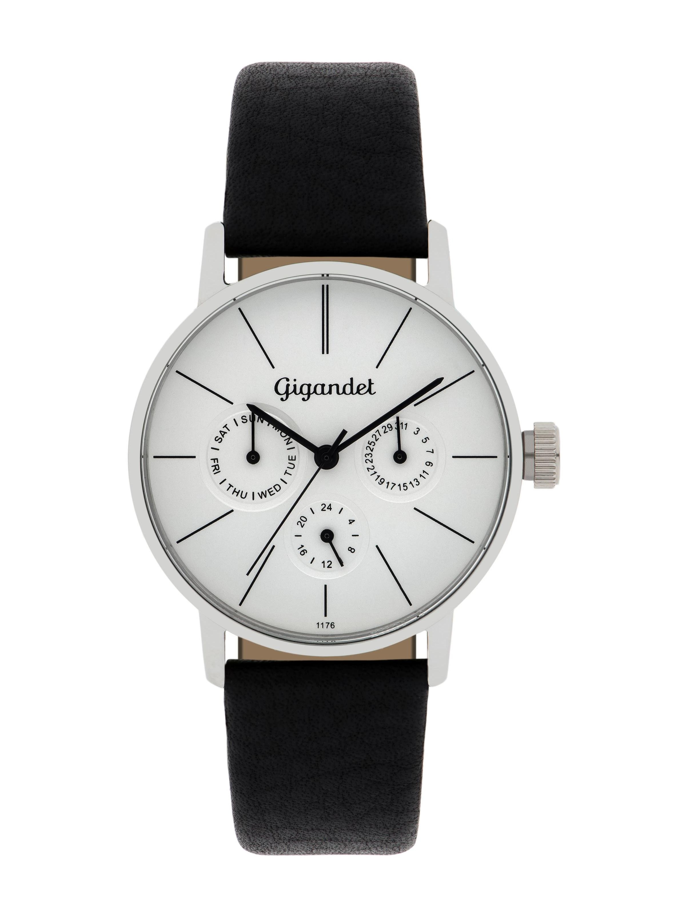 Gigandet Analoguhr 'MINIMALISM' in Silber: Vorderseite