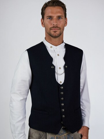 Gilet folklorique 'Gerke' SPIETH & WENSKY en bleu : devant