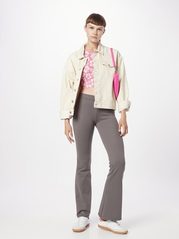 évasé Pantalon 'FEVER' ONLY en gris