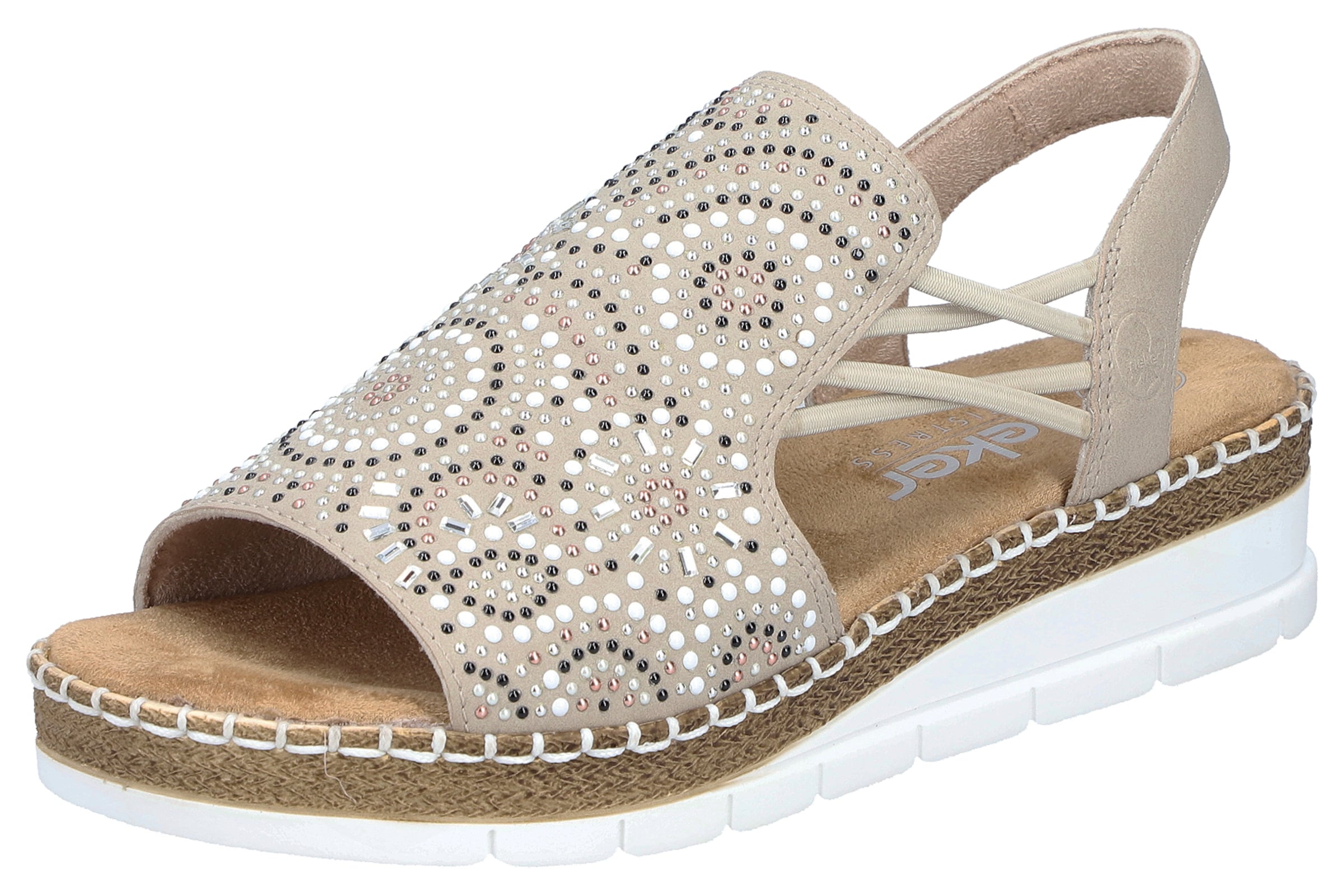 Rieker Sandals in Beige: front