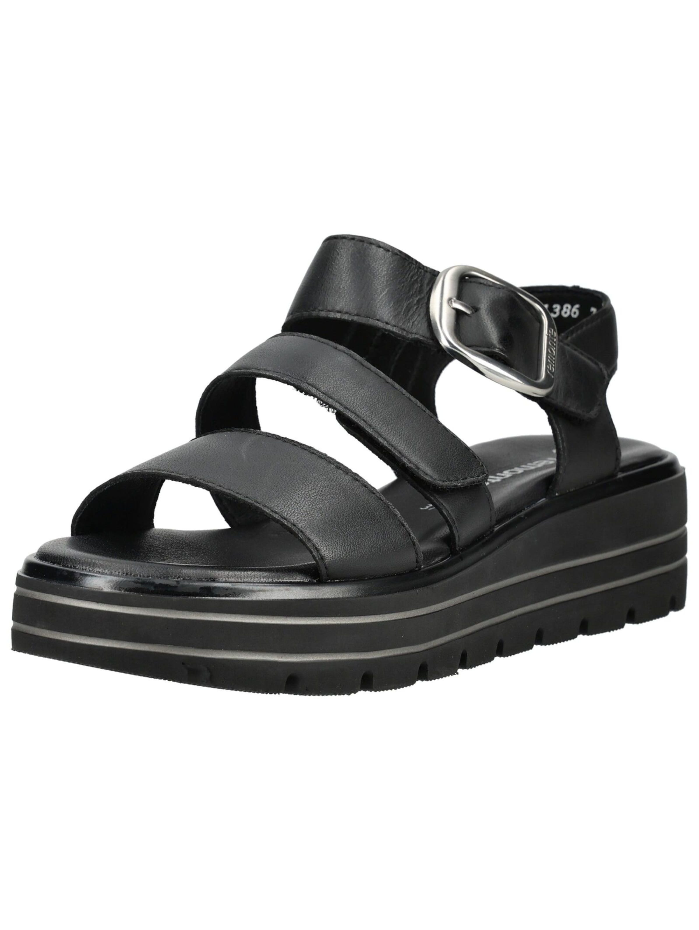 REMONTE Sandaal in Zwart: voorkant