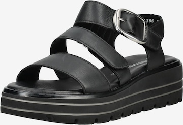 Sandalo di REMONTE in nero: frontale