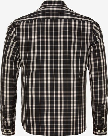 Jimmy Sanders - Ajuste estrecho Camisa en negro