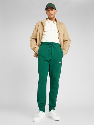 ADIDAS SPORTSWEAR Tapered Sportbyxa 'Essentials' i grön