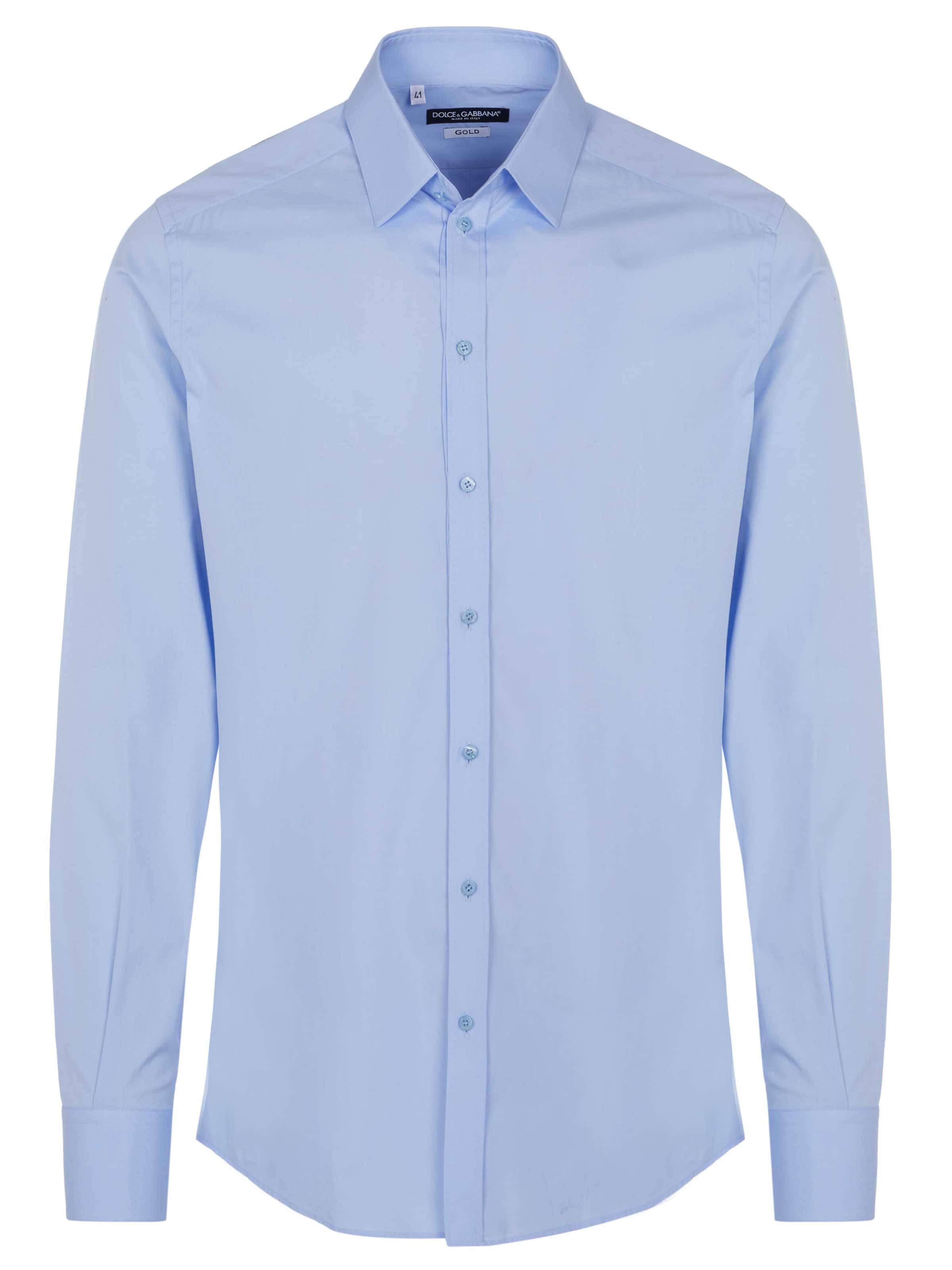 DOLCE & GABBANA Button Up Shirt in M-L in Light blue, Item view