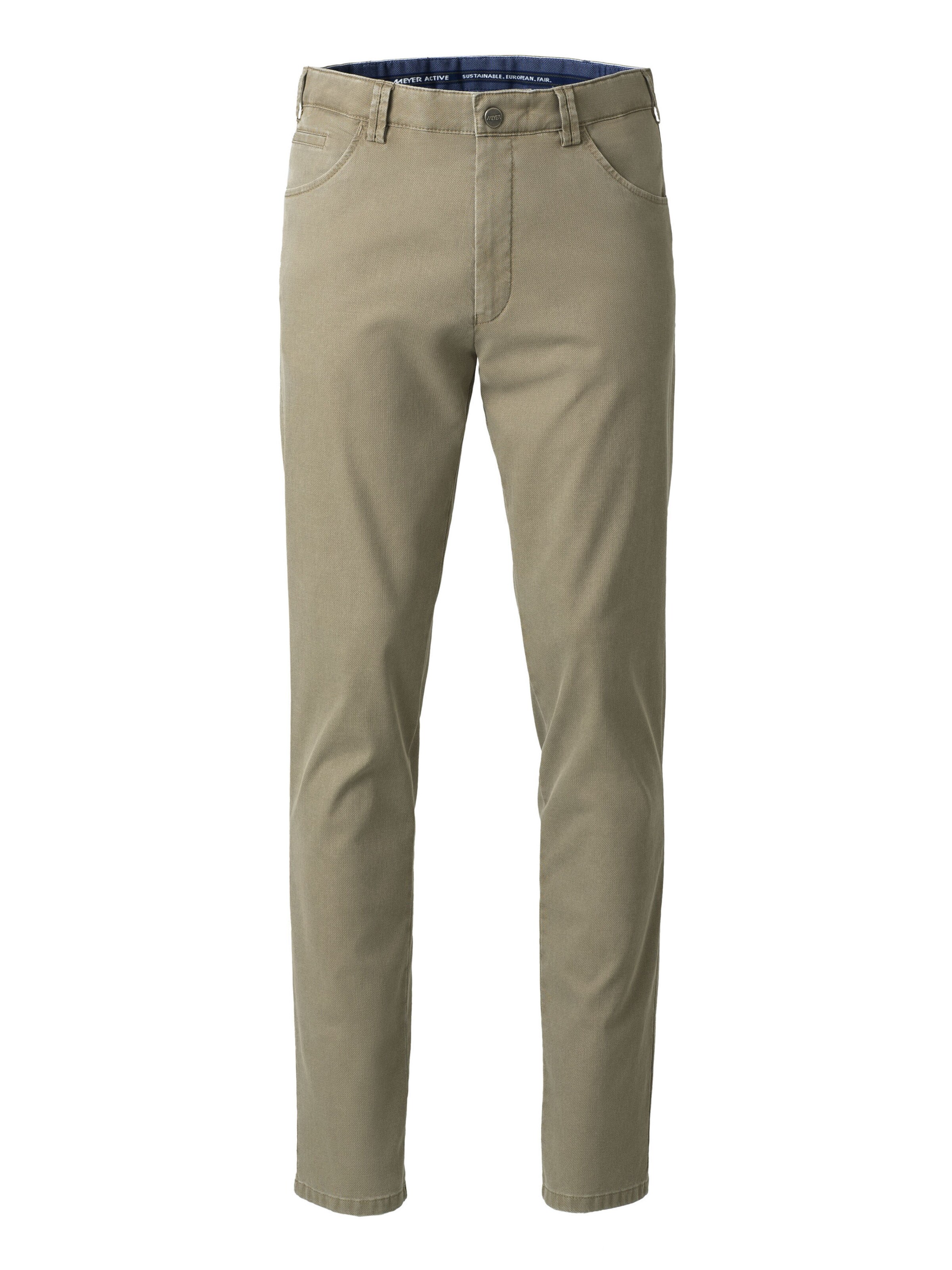 Regular Pantalon chino 'Dublin' MEYER en beige : devant