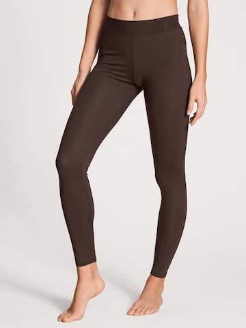 CALIDA - Skinny Leggings en marrón: frente