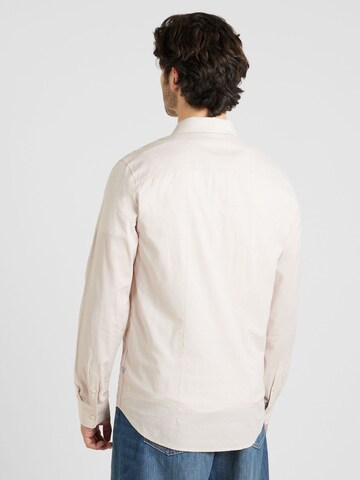 GUESS Regular fit Button Up Shirt 'SUNSET' in Beige