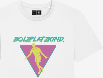 Bolzplatzkind Shirt in Weiß: predná strana