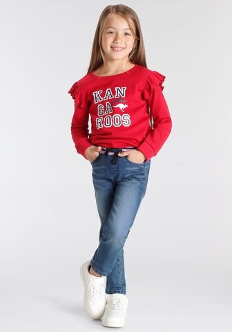 KangaROOS Athletic Sweatshirt in Red