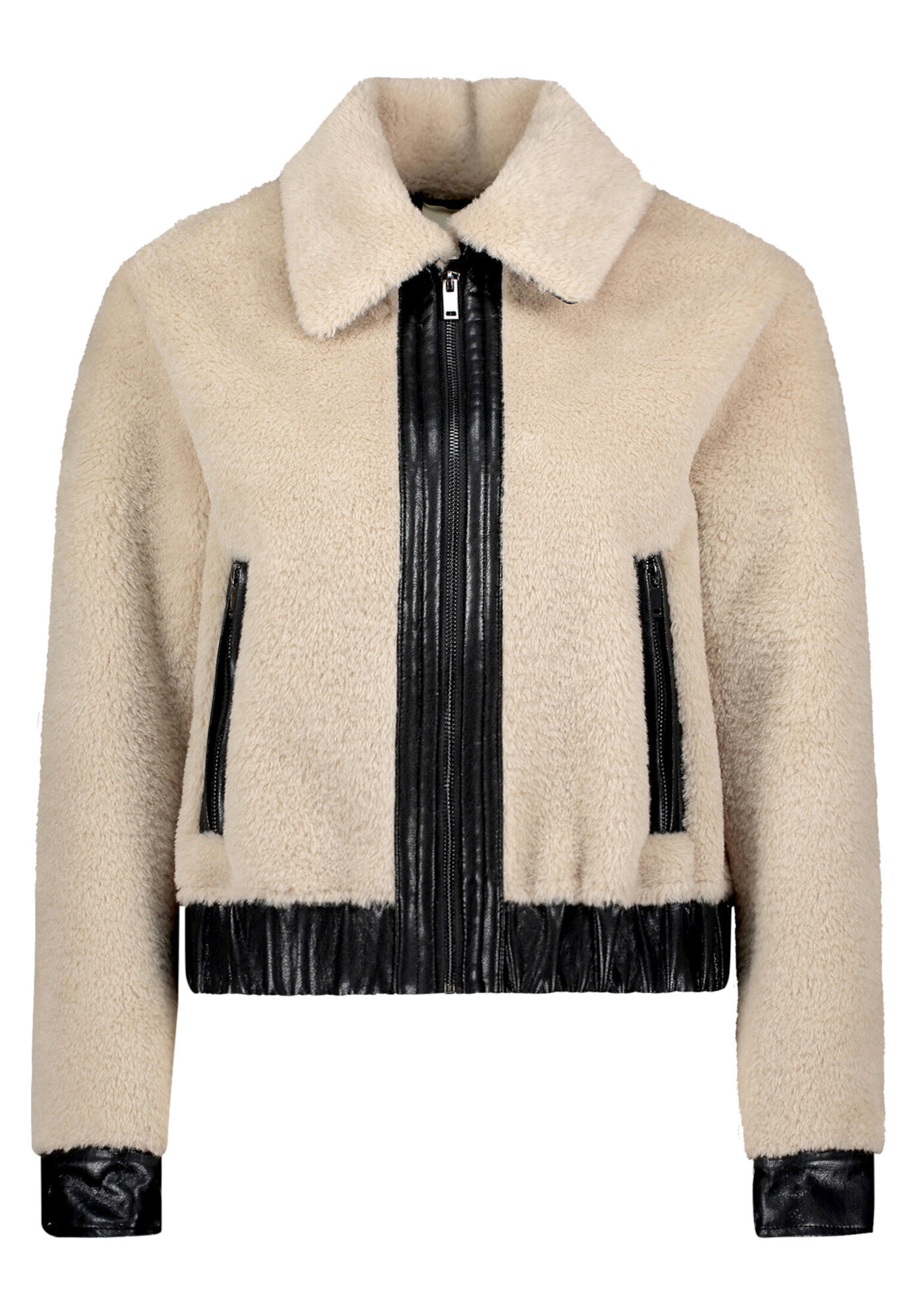 Veste mi-saison Amber & June en beige : devant