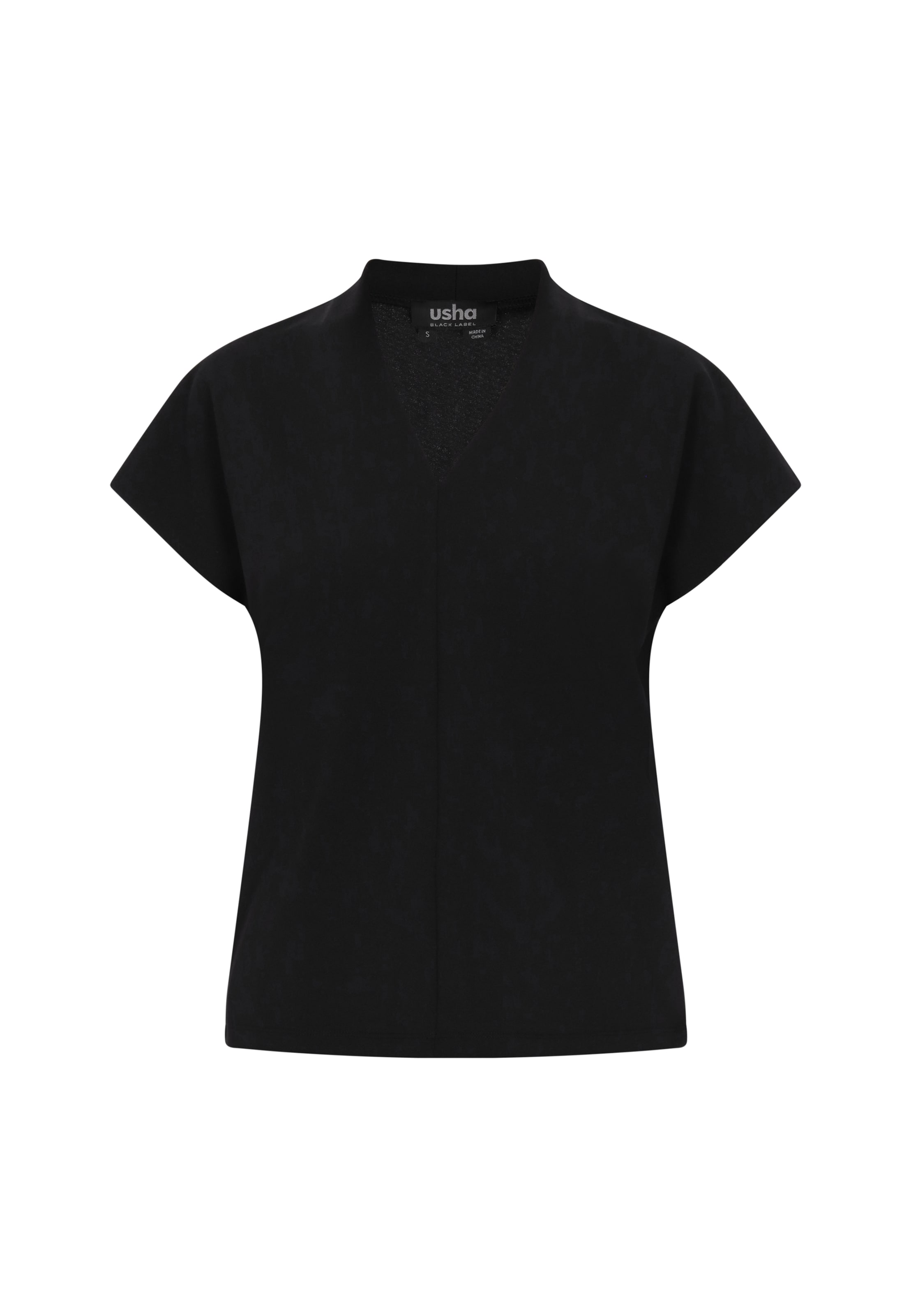 usha BLACK LABEL - Blusa 'Classic Look' em preto: frente