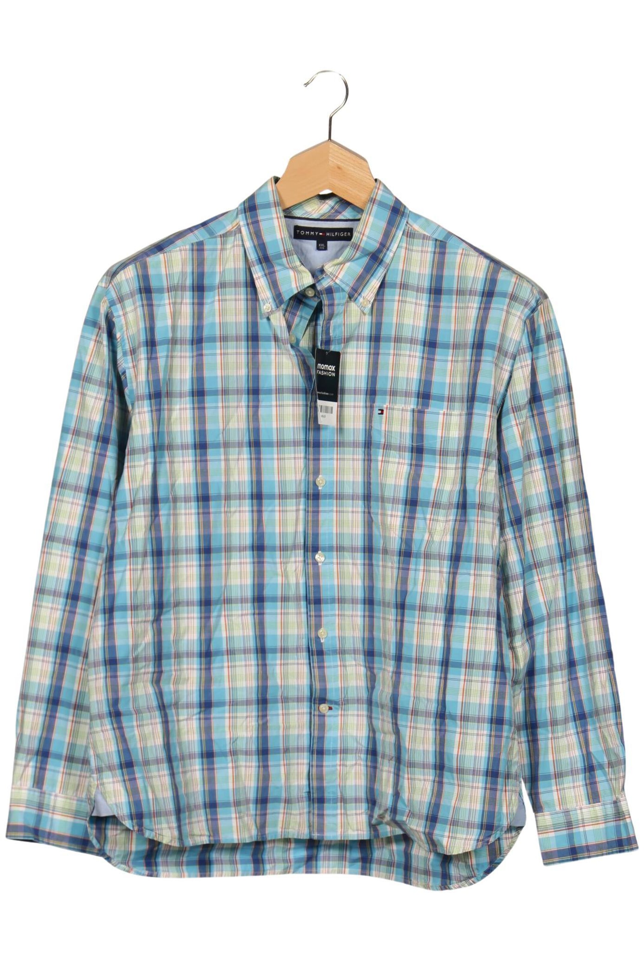TOMMY HILFIGER Button Up Shirt in XXL in Blue, Item view
