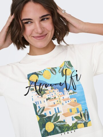 T-shirt 'ONLVEGA' ONLY en blanc