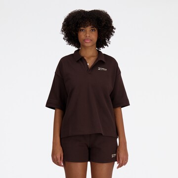 new balance Shirt in Brown: front