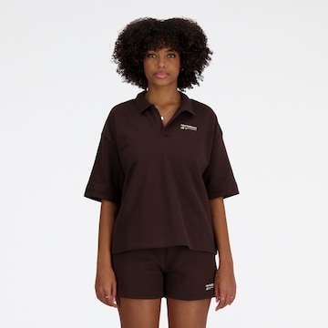 T-shirt new balance en marron : devant