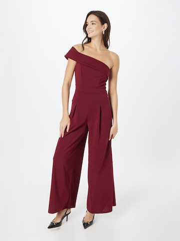 WAL G. Jumpsuit 'OZZY' in Red: front